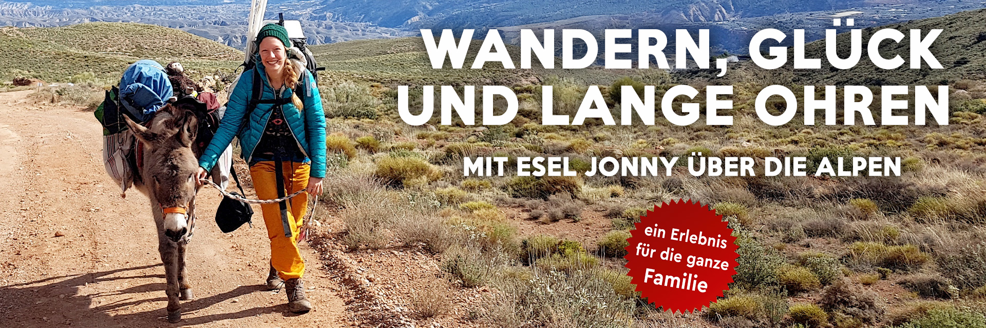 Wandern, Glück und lange Ohren – Mit Esel Jonny über die Alpen